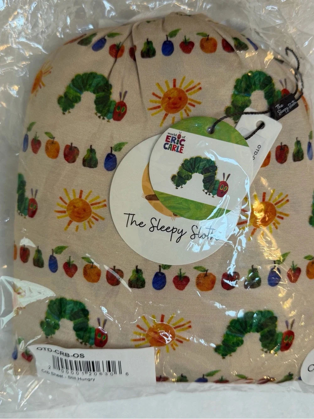✨NWT✨ The Sleepy Sloth x Eric Carle Caterpillar Crib Sheet